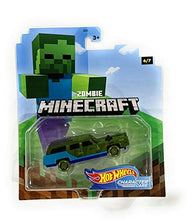 Load image into Gallery viewer, Minecraft Complete Set of 7 Hot Wheels 1:64 Gaming Characters Cars
