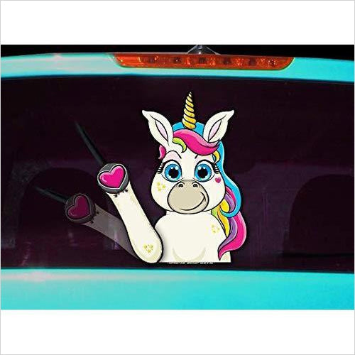 Waving Unicorn Rear Vehicle Wipers - Gifteee Unique & Unusual gifts, Cool gift ideas