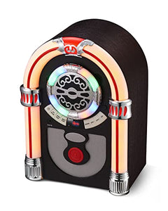 Retro Tabletop Jukebox with Bluetooth & FM Radio