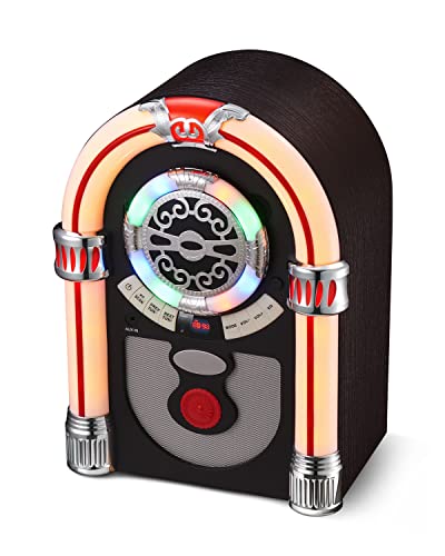 Retro Tabletop Jukebox with Bluetooth & FM Radio - Gifteee Unique & Unusual gifts, Cool gift ideas