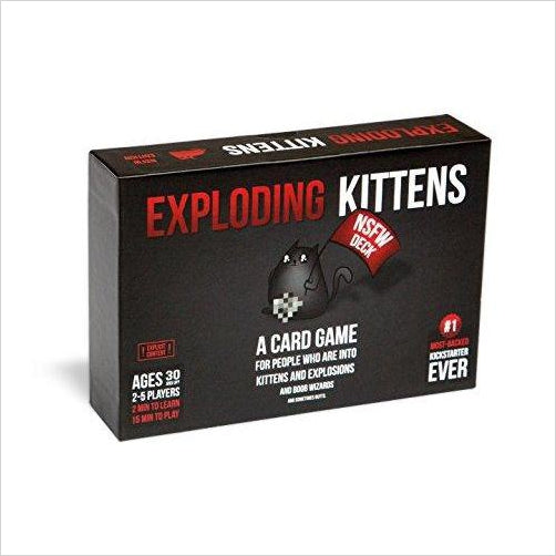 Exploding Kittens: NSFW Edition (Explicit Content - ADULTS ONLY!) - Gifteee. Find cool & unique gifts for men, women and kids