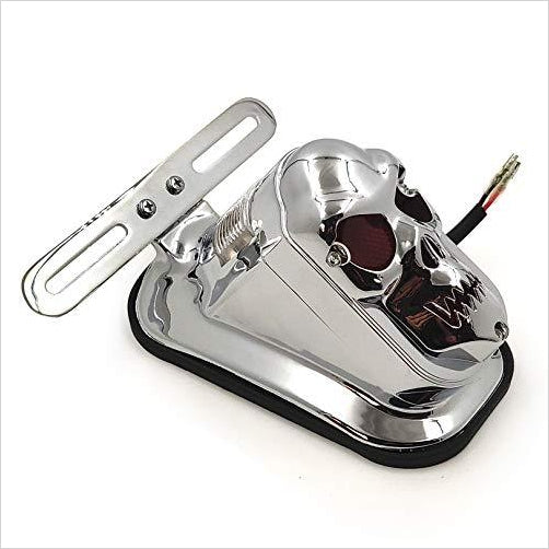 Motorcycle Chrome Red Skull Brake Tail Light Signal For Harley Davidson Bike - Gifteee Unique & Unusual gifts, Cool gift ideas