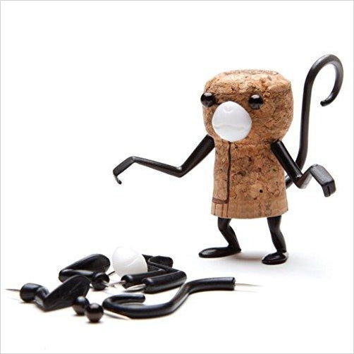 Wine-Accessories - Corkers animals Monkey - Gifteee. Find cool & unique gifts for men, women and kids