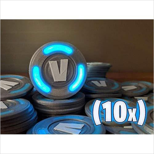 Glowing Fortnite V-Bucks (10x) - Gifteee Unique & Unusual gifts, Cool gift ideas