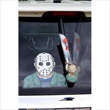 Load image into Gallery viewer, Scary Rear Vehicle Wiper Decal - Gifteee. Find cool &amp; unique gifts for men, women and kids
