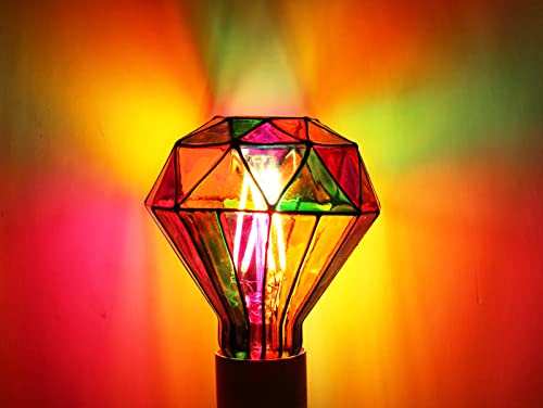 Dimmable Stained Glass LED Light Bulb - Gifteee Unique & Unusual gifts, Cool gift ideas