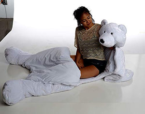 Snoozzoo Adult Polar Bear Sleeping Bag - Gifteee. Find cool & unique gifts for men, women and kids