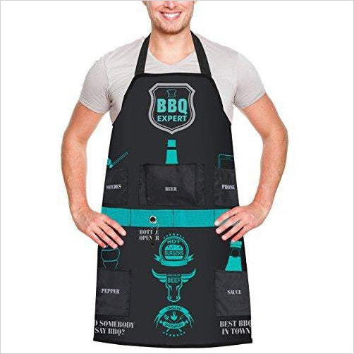 BBQ Expert Apron - Multiple Pockets - Gifteee Unique & Unusual gifts, Cool gift ideas