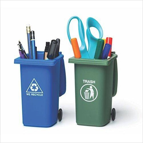 Mini Trash and Recycle Can Desktop Organizer - Gifteee Unique & Unusual gifts, Cool gift ideas