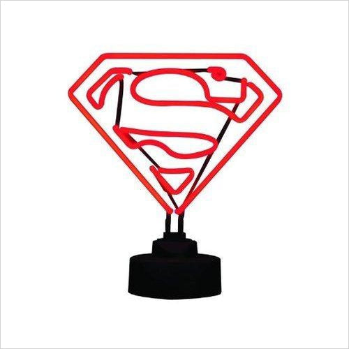 Superman Mini Neon Sign - Gifteee. Find cool & unique gifts for men, women and kids