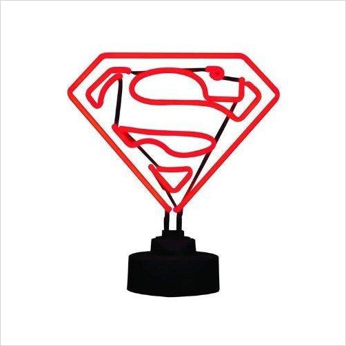 Superman Mini Neon Sign - Gifteee Unique & Unusual gifts, Cool gift ideas