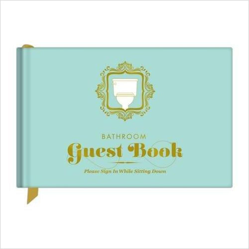 Bathroom Guest Book - Gifteee. Find cool & unique gifts for men, women and kids