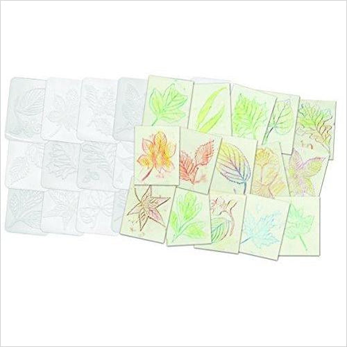 Roylco Leaf Rubbing Plates - Gifteee Unique & Unusual gifts, Cool gift ideas