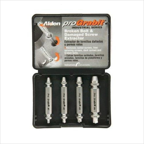 Broken Bolt and Damaged Screw Extractor 4 Piece Kit - Gifteee Unique & Unusual gifts, Cool gift ideas