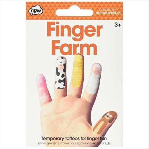 Finger Farm Animals Temporary Tattoos (20 Count) - Gifteee. Find cool & unique gifts for men, women and kids