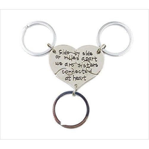 3 Piece of Sisters Keychain - Gifteee Unique & Unusual gifts, Cool gift ideas