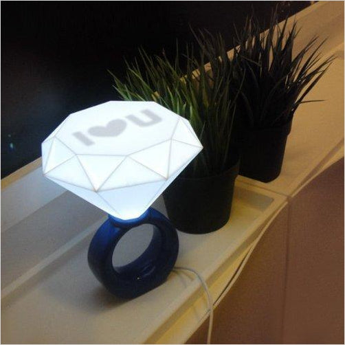 Diamond Ring Shaped USB Powered LED Lamp - Gifteee Unique & Unusual gifts, Cool gift ideas