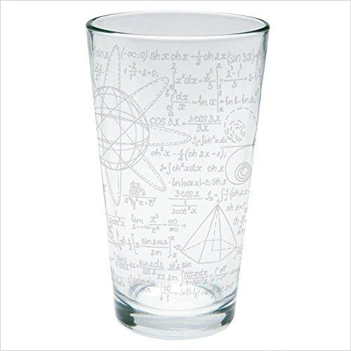 Math Geek Formulas Etched Pint Glass - Gifteee Unique & Unusual gifts, Cool gift ideas