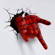 Load image into Gallery viewer, 3D Wall Art Nightlight - Spiderman Hand - Gifteee. Find cool &amp; unique gifts for men, women and kids
