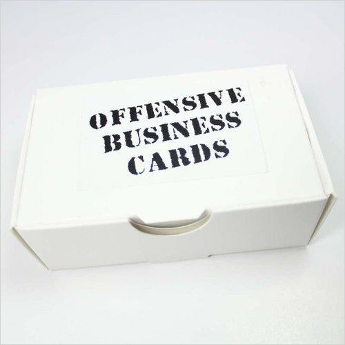 Offensive Business Cards - Gifteee Unique & Unusual gifts, Cool gift ideas