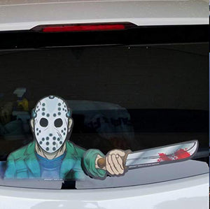 Scary Rear Vehicle Wiper Decal - Gifteee. Find cool & unique gifts for men, women and kids