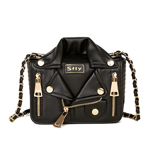 Sfly Women Satchel Shoulder Bag Leather Crossbody Handbags Ladies Evening  Clutch Purse Unique Cute Jacket Bag: Handbags