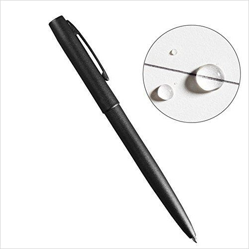 All-Weather Black Metal Clicker Pen - Gifteee Unique & Unusual gifts, Cool gift ideas