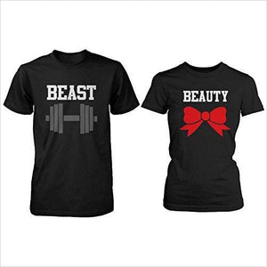 Beauty and Beast Couple Tees - Gifteee. Find cool & unique gifts for men, women and kids