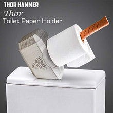 Load image into Gallery viewer, Marvel Thor&#39;s Hammer Toilet Paper Holder - Gifteee. Find cool &amp; unique gifts for men, women and kids
