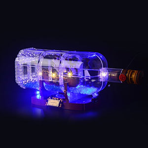 Light Set for Ship in a Bottle Lego (Compatible with Lego 21313) - Gifteee. Find cool & unique gifts for men, women and kids