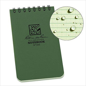 All-Weather Top-Spiral Notebook, 3" x 5" - Gifteee. Find cool & unique gifts for men, women and kids