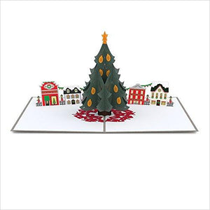 Christmas Tree Village Pop Up Card - Gifteee. Find cool & unique gifts for men, women and kids
