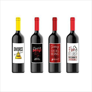 Wine Bottle Labels for Divorced - Gifteee. Find cool & unique gifts for men, women and kids