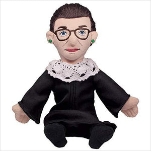 Ruth Bader Ginsburg Little Thinker - 11" Plush Doll - Gifteee. Find cool & unique gifts for men, women and kids