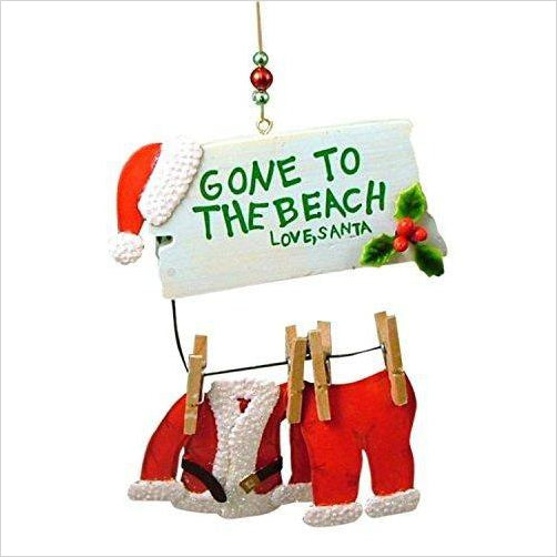 Santa Gone to The Beach Christmas Ornament - Gifteee. Find cool & unique gifts for men, women and kids