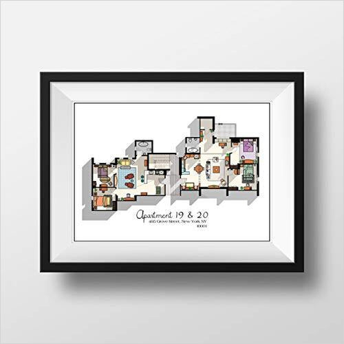 Friends TV Show Apartment Floor Plan - Gifteee Unique & Unusual gifts, Cool gift ideas