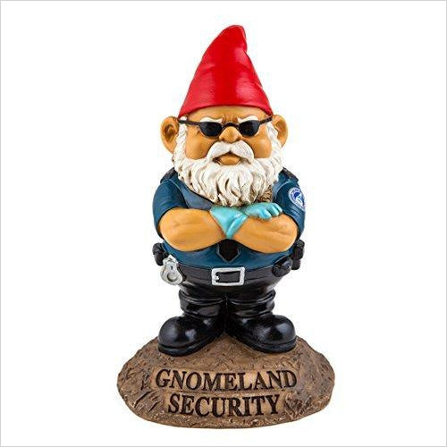Gnomeland Security Garden Gnome - Gifteee. Find cool & unique gifts for men, women and kids