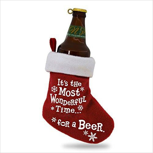 Beer Time Stocking Christmas Ornament - Gifteee. Find cool & unique gifts for men, women and kids