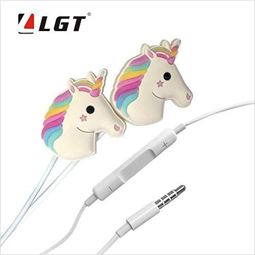 Unicorn Earbuds Headphones - Gifteee Unique & Unusual gifts, Cool gift ideas