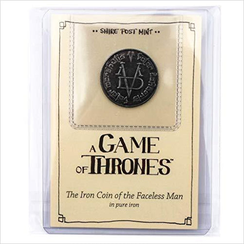 Game of Thrones: Fully Licensed Iron Coin of The Faceless Man by Shire Post - Gifteee. Find cool & unique gifts for men, women and kids