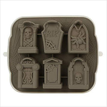 Load image into Gallery viewer, 3D Skull Tombstone Ice Cube Mold - Gifteee. Find cool &amp; unique gifts for men, women and kids
