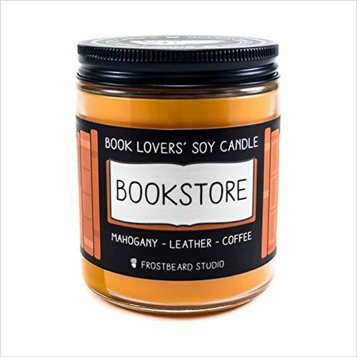 Bookstore - Book Lovers' Soy Candle - Gifteee. Find cool & unique gifts for men, women and kids