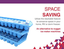 Load image into Gallery viewer, Mini Ice Cube Trays - 60 Mini Cubes Per Tray, 180 Cubes Total
