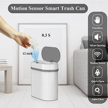 Load image into Gallery viewer, Small Bathroom Automatic Trash Can
