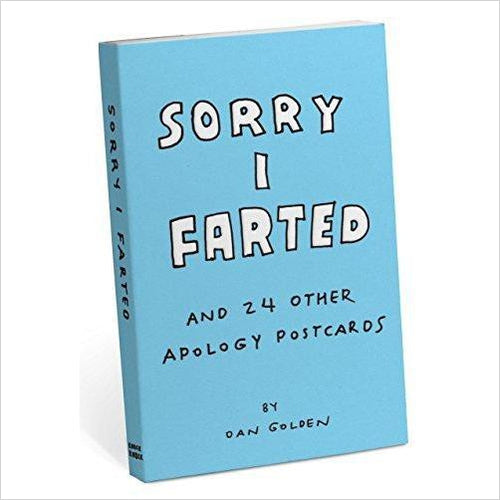 Sorry I Farted and 24 Other Apology Postcards - Gifteee Unique & Unusual gifts, Cool gift ideas