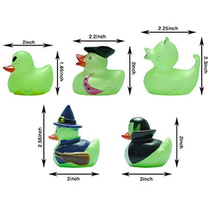 12 Glow-in-the-Dark Halloween Rubber Ducks
