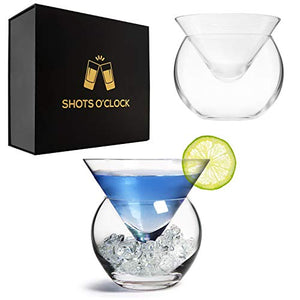 Stemless Martini Glasses with Chiller
