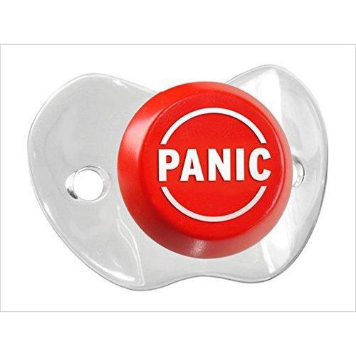 Baby Panic Button Pacifier - Gifteee Unique & Unusual gifts, Cool gift ideas