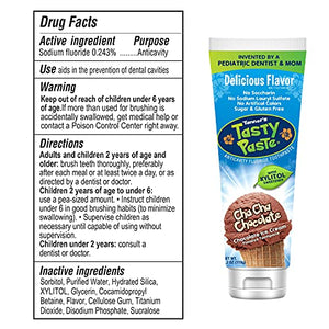 Tasty Paste Cha Cha Chocolate - Anticavity Fluoride Children’s Toothpaste