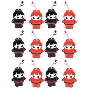 Red & Black Ninja Plastic Reusable Cups with Straws - Gifteee Unique & Unusual gifts, Cool gift ideas